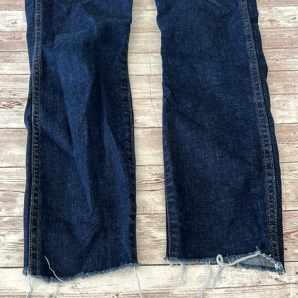 Madewell 10" High Rise Dark Wash Raw Hem Skinny Jeans - Picture 6 of 14